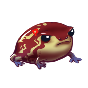 Angry Frog Sticker