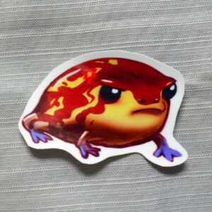 angry frog sticker 1